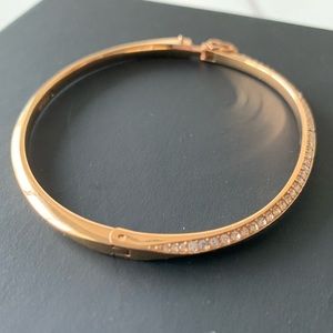 Rose gold Fossil bangle bracelet